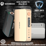 VAPORESSO GEN X 220W TC BOX MOD ABU DHABI DUBAI KSA