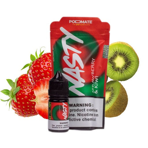 Strawberry & Kiwi - Nasty Podmate 30ml Abu Dhabi Dubai Al Ain Ruwais Sharjah Ajman KSA