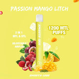 SMOOTH DISPOSABLES (20MG - 1200 Puffs) - Passion Mango Litchi - Pods - UAE - KSA - Abu Dhabi - Dubai