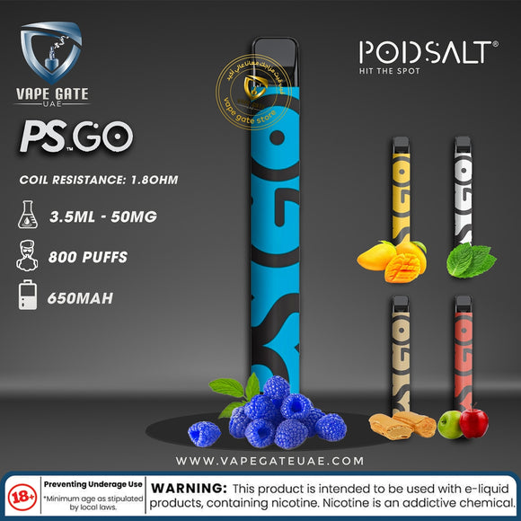 PS GO Disposable Vape Device - Pods - UAE - KSA - Abu Dhabi - Dubai - RAK 1