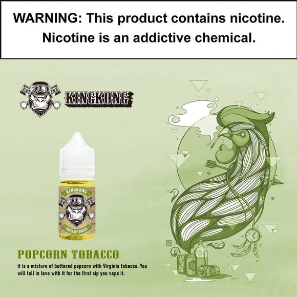 King Kong - Popcorn Tobacco 30ml Saltnic King Kong - Popcorn Tobacco 30ml Saltnic