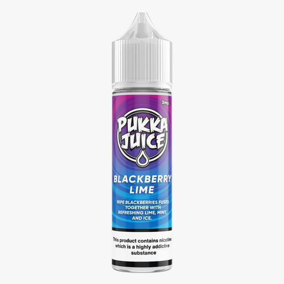 BLACKBERRY LIME - BY PUKKA JUICE  60ml E JUICE Abudhabi Dubai KSA