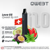 QWEET MESH DISPOSABLE 2500 PUFFS Abudhabi DUbai KSA