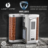 LOST VAPE CENTAURUS QUEST BF SQUONK BOX MOD 100W Abudhabi Dubai KSA.