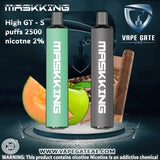 Maskking High GT - S Disposable (2500 Puffs) Abudhabi Dubai KSA