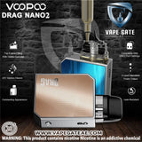 VOOPOO DRAG Nano 2 Pod Kit 800mAh ABU DHABI DUBAI KSA