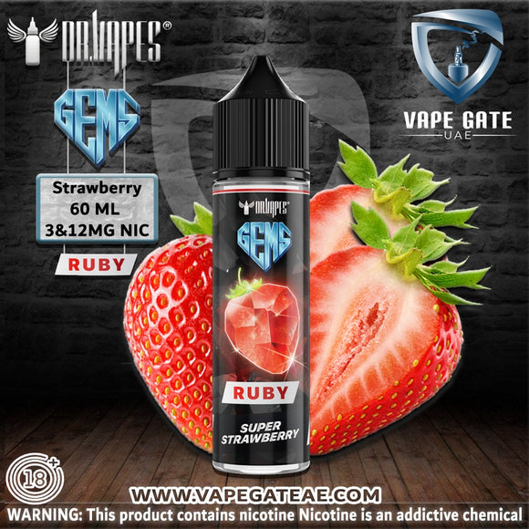 RUBY SUPER STRAWBERRY - E liquid by Dr Vapes Abudhabi Dubai KSA