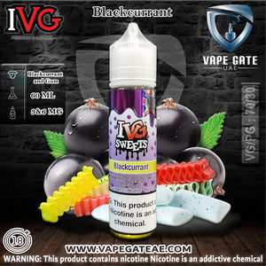 Blackcurrant 60ml E juice by IVG Abu Dhbai & Dubai UAE