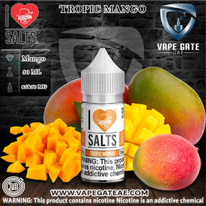 Tropic Mango - I Love Salts / Mad Hatter Juice - Salt Nic - UAE - KSA - Abu Dhabi - Dubai - RAK 1