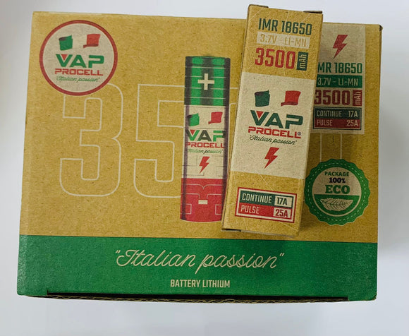 VAP PROCELL BATTERY -IMR 18650 -3500 MAH VAP PROCELL BATTERY -IMR 18650 -3500 MAH