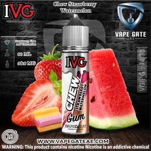 Chew Strawberry Watermelon 60ml E juice by IVG Dubai & Abu Dhabi UAE