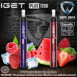 IGET PLUS Disposable Pod Device (1200 PUFF) Abudhabi Dubai KSA