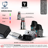 VAPORESSO XROS MINI 1000mAh POD SYSTEM Abudhabi Dubai Fujairah KSA