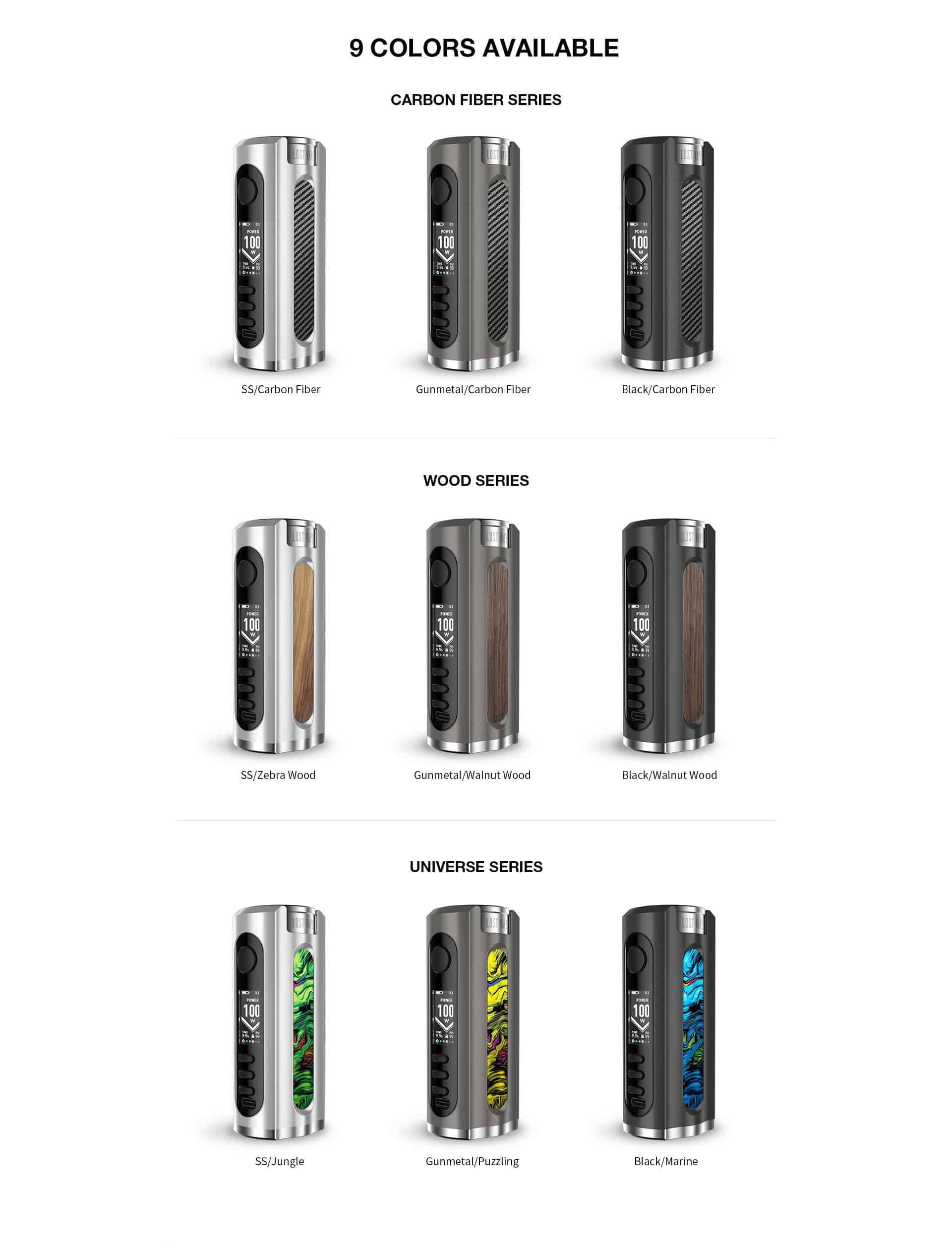 Lost Vape Grus 100w Grus 100W Box Mod - by Lost Vape