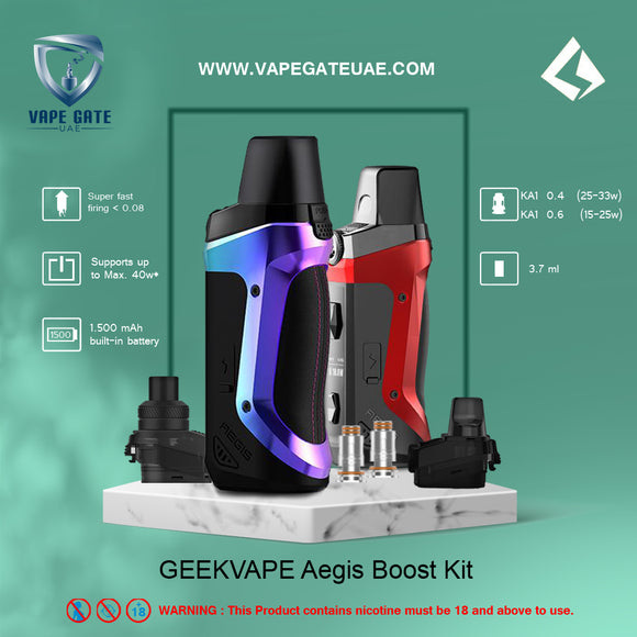 GEEKVAPE AEGIS BOOST POD MOD KIT ABU DHABI | Vape Gate UAE GEEKVAPE AEGIS BOOST POD MOD KIT ABU DHABI | Vape Gate UAE
