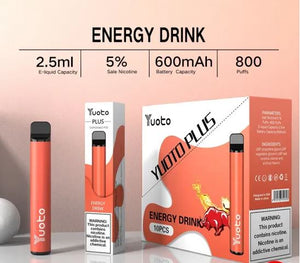 YUOTO PLUS DISPOSABLE VAPE KIT (800 PUFFS-600MAH) Abudhabi Dubai KSA UAE UK