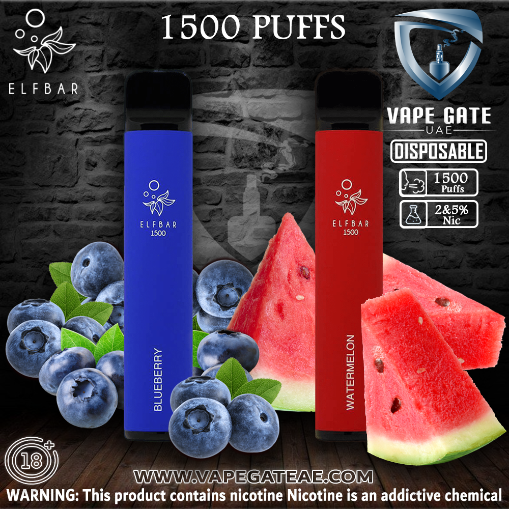 Elf Bar 1500 Disposable Pod Device 850mAh | Dubai & Abu Dhabi | Vape Gate  UAE