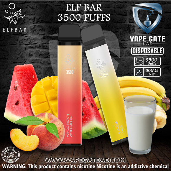 ELF BAR 3500 Disposable Pod Device 1500mAh ABU DHABI DUBAI KSA