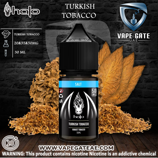 Halo Turkish Tobacco E Liquid | Abu Dhabi UAE | KSA Saudi Arabia Halo Turkish Tobacco E Liquid | Abu Dhabi UAE | KSA Saudi Arabia