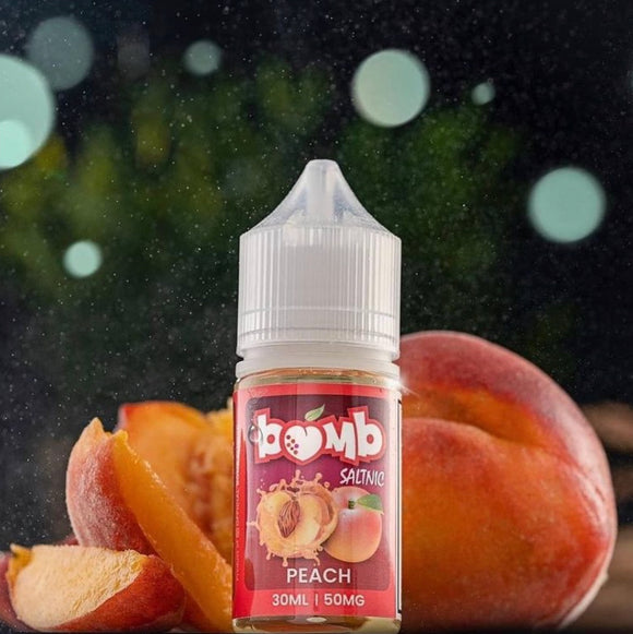 Peach 30ml Saltnic by Bomb Abudhabi Dubai KSA