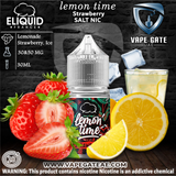 LEMON TIME STRAWBERRY - ELIQUID FRANCE 30ML SALT ABUDHABI DUBAI KSA