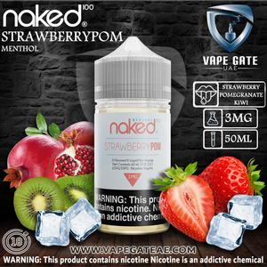 Naked 100 - Strawberry Pom 60ml | REAL DISCOUNT WITH VAPE GATE UAE Naked 100 - Strawberry Pom 60ml | REAL DISCOUNT WITH VAPE GATE UAE