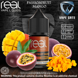 PASSIONFRUIT MANGO - REAL VAPE SALTNIC 30ml ABU DHABI AL AIN RAK DUBAI KSA