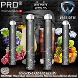 SWISS PRO Disposable Pod System 1500 Puffs Abudhabi Dubai KSA