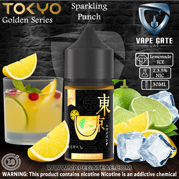 Tokyo Golden Series Sparkling Punch Saltnic 30ml Abu Dhabi Dubai RAK KSA