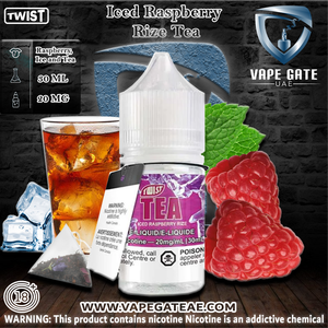 Iced Raspberry Rize 30ml Salt by Twist Tea PGVG Abudhabi Dubai KSA