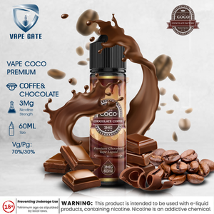 VAPE COCO PREMIUM CHOCOLATE LIQUID 60ML | Abu Dhabi & Dubai |Vape Gate UAE VAPE COCO PREMIUM CHOCOLATE LIQUID 60ML | Abu Dhabi & Dubai |Vape Gate UAE