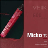 VEIIK MICKO π PIE DISPOSABLE VAPORIZER 600 PUFFS Dubai & Abu Dhabi UAE, Saudi Arabia & Riyadh