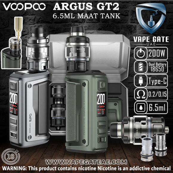 VOOPOO ARGUS GT2 200W | Dubai | Abu Dhabi | Same Day Delivery VOOPOO ARGUS GT2 200W | Dubai | Abu Dhabi | Same Day Delivery